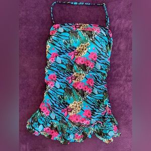 Multicolored Maternity Swimdress Sz. 12